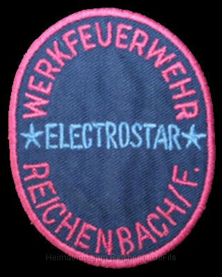 estar13.jpg - Aufnäher der Werkfeuerwehr der Firma Electrostar, Reichenbach/Fils