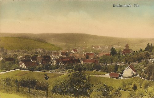 ort12.jpg - Ortsansicht auf einer Postkarte, die 1941 verschickt wurde.