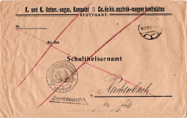 amt5v.jpg - Brief des K. und K. österr.-ungar. Konsulats Stuttgart an das Schultheissenamt Reichenbach Fils.