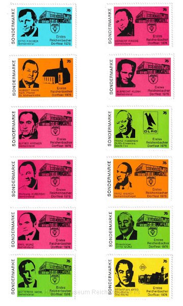 Dorffest.pdf -  PDF:  Sondermarken zum Ersten Reichenbacher Dorffest 1976 (Dauerleihgabe von Joachim Diener, Reichenbach)