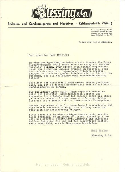 blessing8.jpg - Werbeanschreiben der Firma Blessing aus den Kriegsjahren.