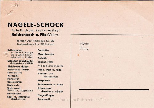 nagel2h.jpg - Blanko-Postkarte der Firma Nägele-Schock zur Ankündigung von Vertreterbesuchen.