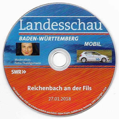 reich4.jpg - DVD des SWR mit der Sendung "Landesschau mobil" aus Reichenbach an der Fils vom 27. Januar 2018. Mit dabbei auch ein Bericht über das Heimatmuseum Reichenbach.